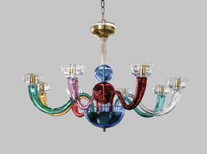 COLOR, Lustre moderne en verre souffl multicolore