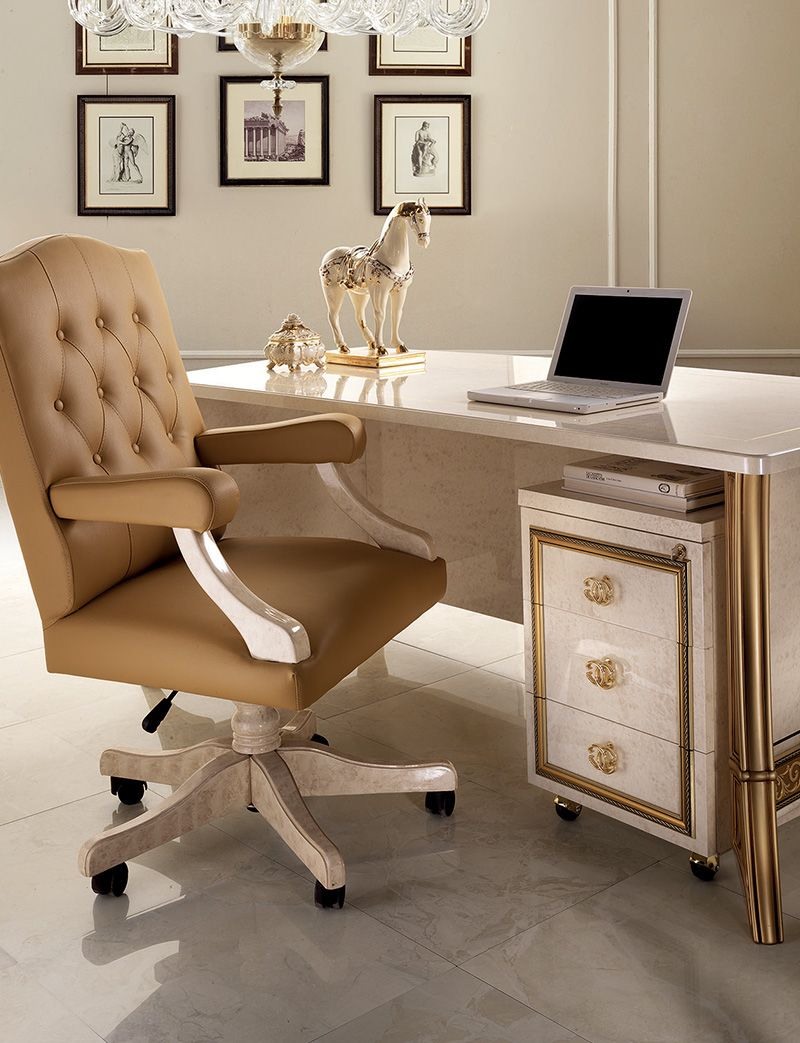Chaise de bureau avec roulettes, de luxe, pour la réception Hôtel