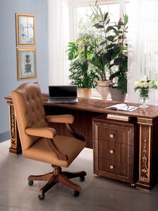 Modigliani chaise de bureau, Fauteuil de bureau en cuir