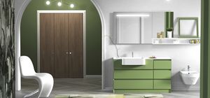 Torana TR 020, Armoire de toilette verte avec tiroirs