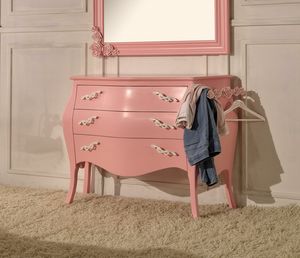 Art. 763, Commode de style classique, finition de laque rose