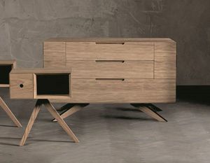 Geko commode, Commode en bois, avec des lignes pures