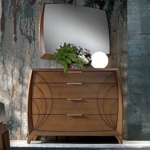 Luna Glamour LUNA5176, Commode 4 tiroirs avec gravures