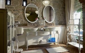 Carpi meubles de salle de bain, Meubles de salle de bain de style classique, avec deux lavabos