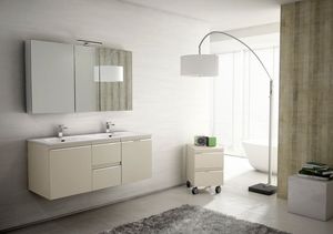 Mistral comp.05, Meubles de salle de bain pour couples, avec double vasque