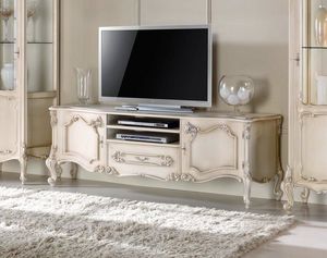 Chippendale meuble TV laqu, Meuble TV de style classique