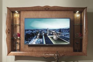 CN03 Charme meuble TV, Meuble de tlvision en bois marquet, des htels de luxe