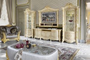 Madame Royale Composition tlvise, Meubles de meuble TV de style classique