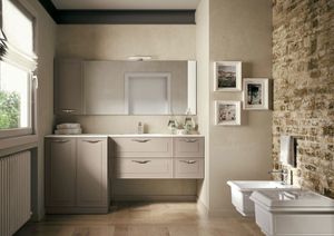 Dressy comp.08, Meubles de salle de bain avec une combinaison de styles traditionnels et contemporains
