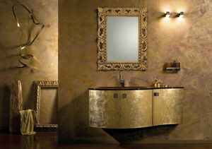 Glamour Oro AM37, Armoire de salle de bain  finition dore
