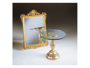 Art. 401, Miroir avec finition  la feuille d'or, antiquit, pour htel