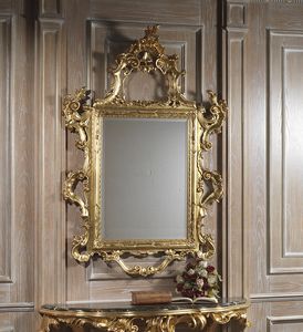 Art. 660 miroir, Miroir sculpt majestueux, finition dore