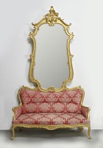 DIVAN AVEC MIROIR ART. SD 0012, Canap avec miroir pour l'entre dans le style de luxe classique