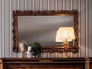 Modigliani miroir sculpt, Miroir avec cadre prcieux