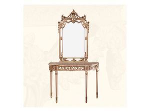 Wall Mirror art. 117/a, Miroir de style classique avec des finitions en ivoire et or