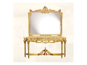 Wall Mirror art. 117/c, Miroir de luxe avec cadre en bois dcore