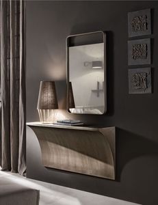 Tropea miroir, Miroir avec cadre monobloc en bois