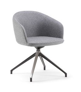 Milos 03, Fauteuil pivotant, aux formes arrondies