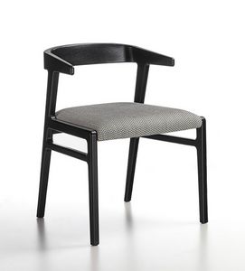 PO85 Aida petit fauteuil, Petit fauteuil en bois massif au design essentiel et lger