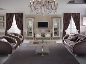Liberty meuble tv, Meuble de tlvision en bois, de style Liberty pour salon classique