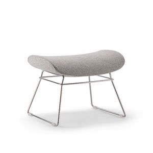 Crystal Lounge Pouf 01, Pouf avec pitement luge en mtal