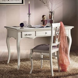 Style NOVITA-H623, Bureau 3 tiroirs shabby chic