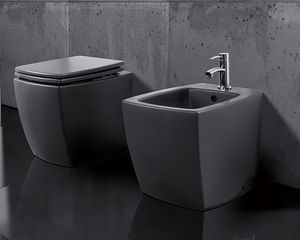 SQUARE WC BIDET, Au sol des appareils sanitaires en cramique