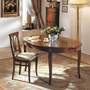 Table RAFFA522, Table ovale extensible, style classique