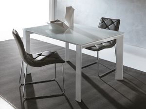 Art. 629 Sliver, Table extensible moderne avec pieds triangulaires