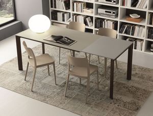 s71 gervaso, Table extensible avec plateau en verre