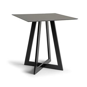 Dedalo H73 4 P, Table aux lignes rigides et minimales, avec plateau en stratifi