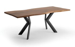Joker, Table avec plateau en bois plaqu