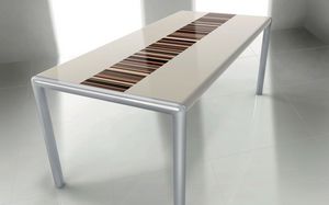 OLIMPO 2.0 BC- LA CREAM, Table rectangulaire, cadre en mtal, idal pour salle  manger moderne