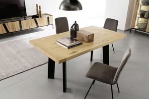 Street Ferro, Table en bois et en fer, avec un design contemporain