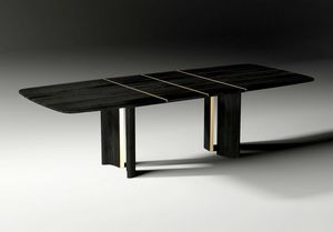 Torii Art. ETO002, Table en bois aux lignes pures et sculpturales