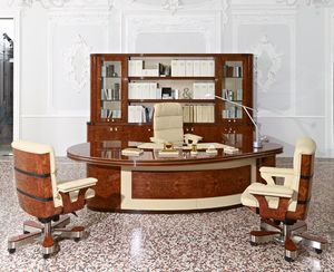 Olimpo office, Arrondie bureau prsidentiel dans un style contemporain et classique