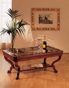 Art. 962/R, Petite table de style classique, de luxe, en bois sculpt  la main