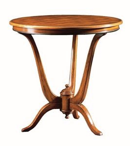Claudio FA.0114, Table de Deco, base en bois avec 3 pieds