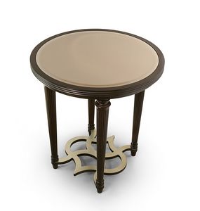 FLORA / table d'appoint avec plateau miroir rond en bronze, Table d'appoint ronde lgante