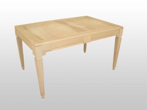 George, Table extensible en bois, placage de noyer top