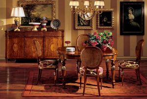 Hepplewhite table 742, Table luxe classique en bois pour salle  manger