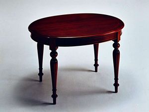 Scott, Table extensible, le style luxueusement classique, ovale