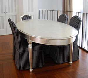 TABLE ART. TL 0014, Table ovale avec pieds tourns, poli la pierre d'agate