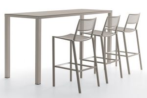 Easy 19147/207/204 table haute, Table haute en aluminium, pour les bars et restaurants, pour l'extrieur