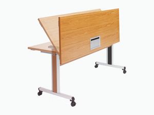 Configure-8 Flip Top, Table pliante sur roulettes pour salles de runion et de confrence