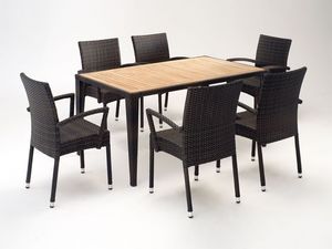 FT 2025.160 - London, Table et chaise avec accoudoirs, diffrentes couleurs, pour l'extrieur