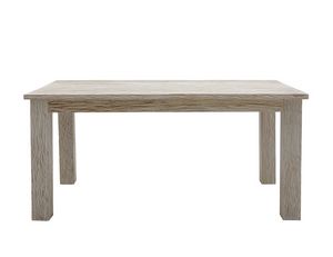 White Sand 6401, Table rectangulaire en teck blanchi