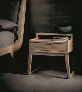 Clover table de nuit, Table de chevet en bois avec un design sophistiqu