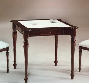 2245 table, Table avec dessus en cuir, style anglais