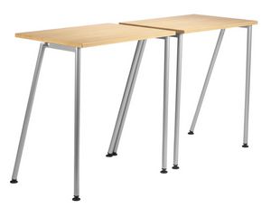 GIKO 750, Simple petite table rectangulaire avec base en mtal